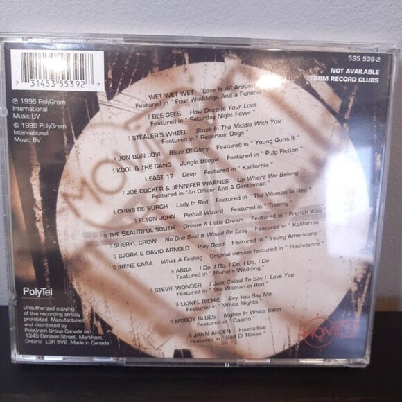 3/$20 PURE MOVIES Music Compilation CD Album Vintage Oldies Classic 1996 Tested - Picture 5 of 14